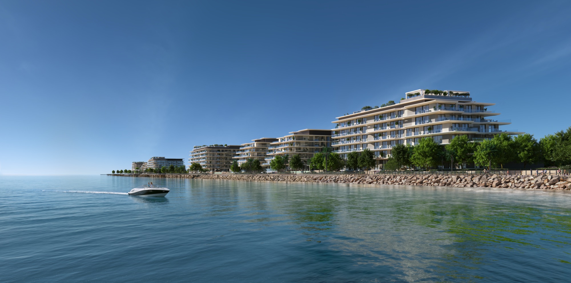 Bashayer Residences along the Hudayriyat Island coastline, Abu Dhabi